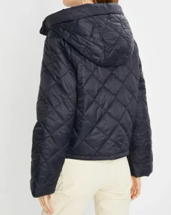 Marc O'Polo Manteaux|Doudoune Courte à Capuche bleu marine