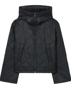 Marc O'Polo Manteaux|Doudoune Courte à Capuche bleu marine