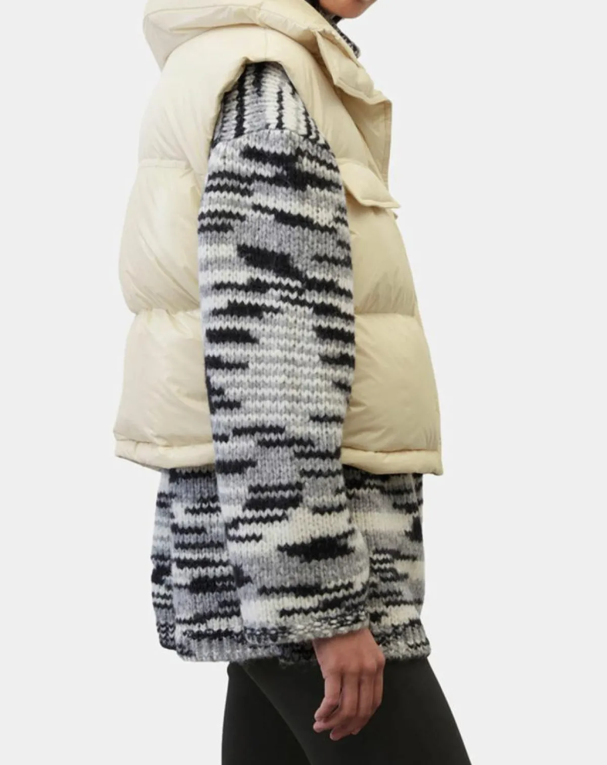 Marc O'Polo Manteaux|Doudoune courte sans manches Colh beige