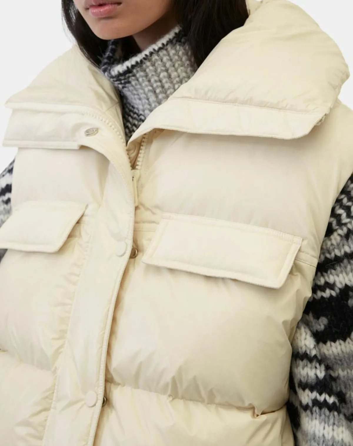 Marc O'Polo Manteaux|Doudoune courte sans manches Colh beige