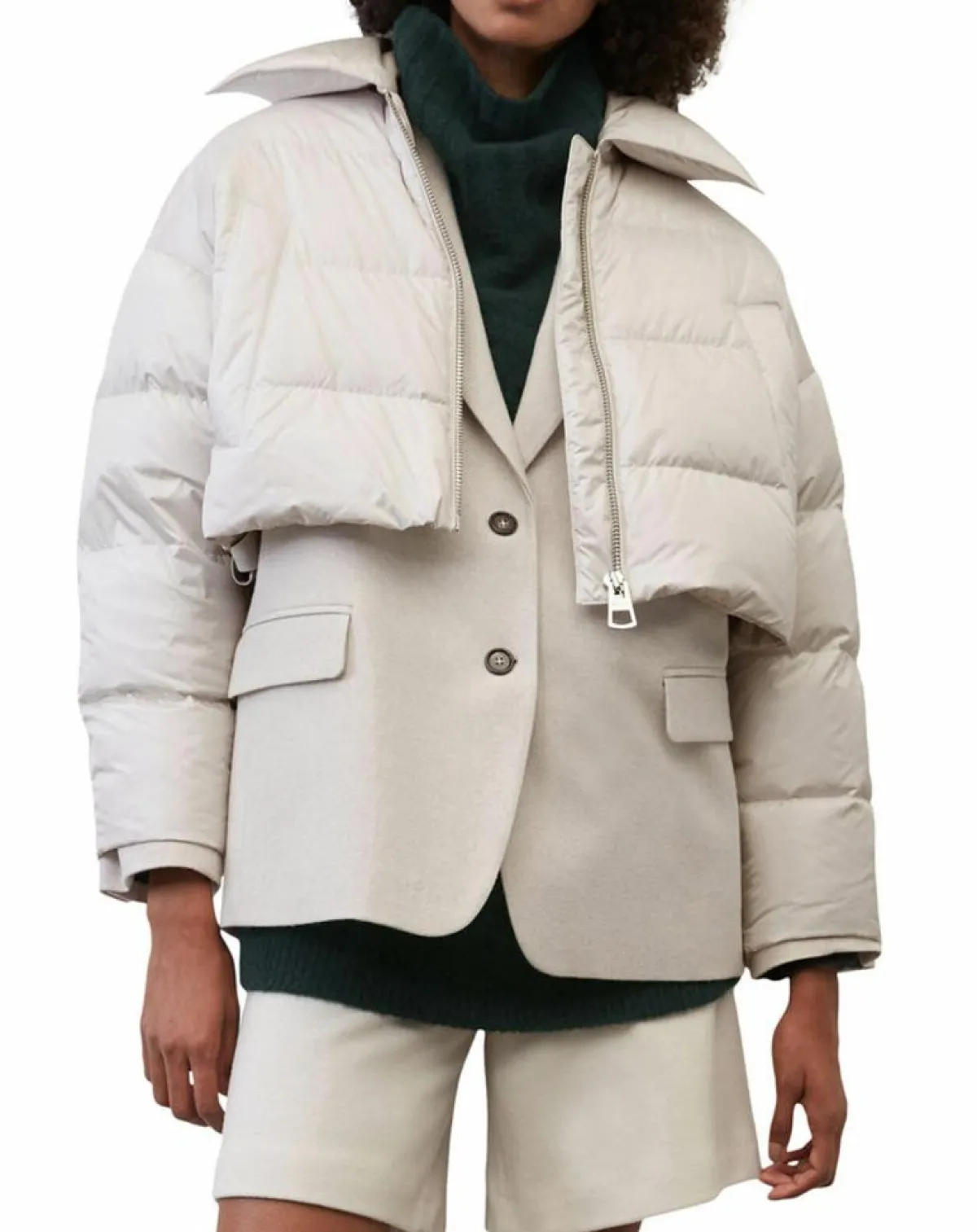 Marc O'Polo Manteaux|Doudoune Cropped écrue