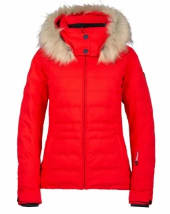 Degré 7 Manteaux|Doudoune de ski Traqui fausse fourrure incandescent