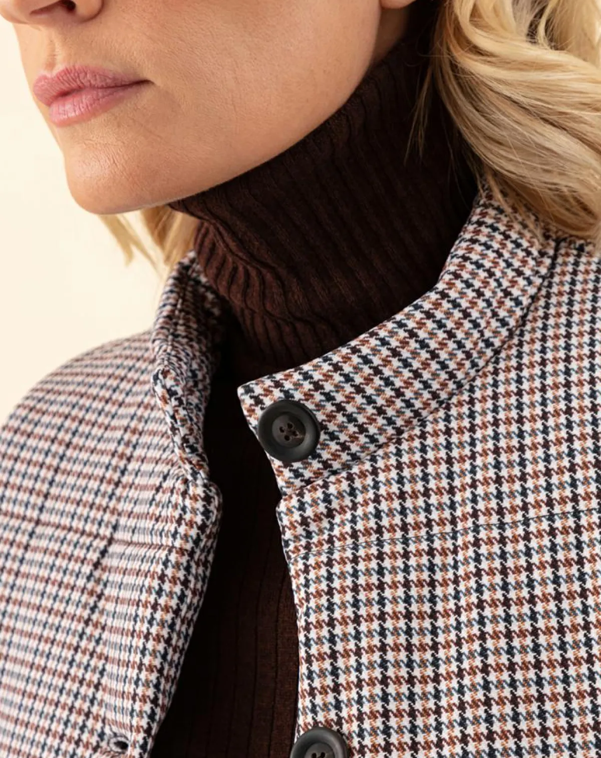 Indies Manteaux|Doudoune Elvis pied de poule