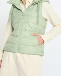 Marc O'Polo Manteaux|Doudoune Light sans manches vert clair