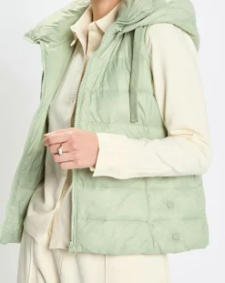 Marc O'Polo Manteaux|Doudoune Light sans manches vert clair