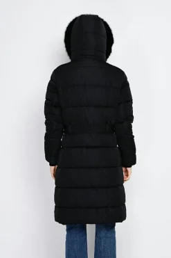 Assuili Manteaux|Doudoune longue avec isolation thermique jusqu'à -20 °C noir