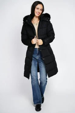 Assuili Manteaux|Doudoune longue avec isolation thermique jusqu'à -20 °C noir