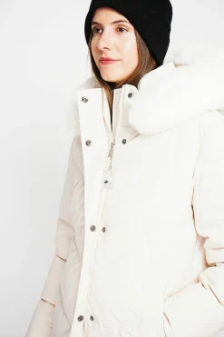 Assuili Manteaux|Doudoune longue crème
