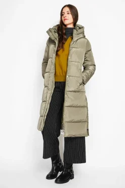 Assuili Manteaux|Doudoune longue kaki