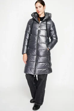 Assuili Manteaux|Doudoune longue loup