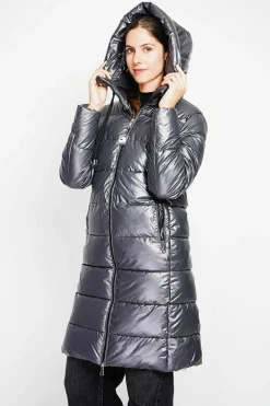 Assuili Manteaux|Doudoune longue loup