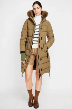 Assuili Manteaux|Doudoune longue marron