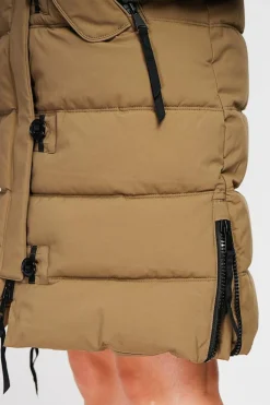 Assuili Manteaux|Doudoune longue marron