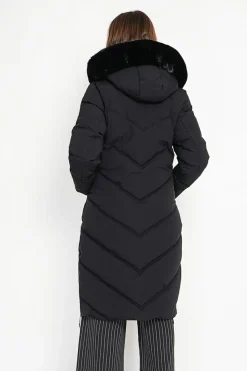 Assuili Manteaux|Doudoune longue noire