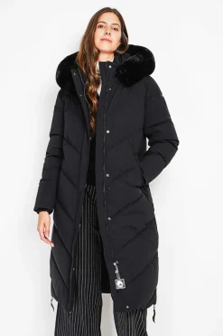 Assuili Manteaux|Doudoune longue noire
