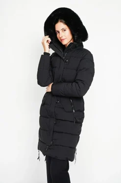 Assuili Manteaux|Doudoune longue noire