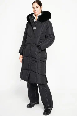 Assuili Manteaux|Doudoune longue noire