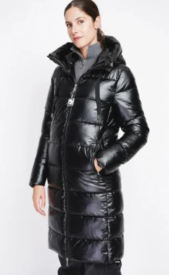 Assuili Manteaux|Doudoune longue noire