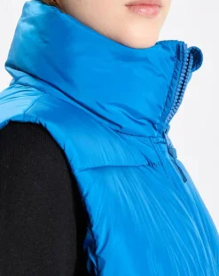 Marc O'Polo Manteaux|Doudoune longue sans manches bleue