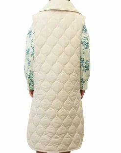 Marc O'Polo Manteaux|Doudoune longue sans manches padded beige