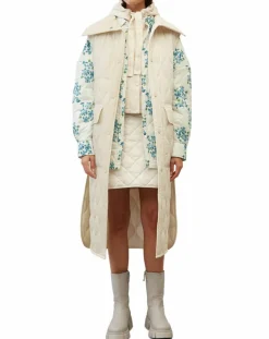 Marc O'Polo Manteaux|Doudoune longue sans manches padded beige