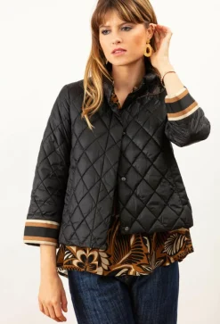 Bleu Blanc Rouge Manteaux|Doudoune Mareva noire