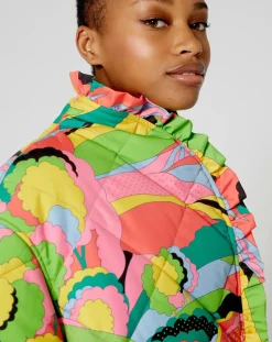 Manoush Manteaux|Doudoune Purple fluo