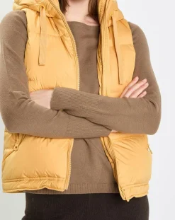 Marc O'Polo Manteaux|Doudoune sans manches à capuche jaune