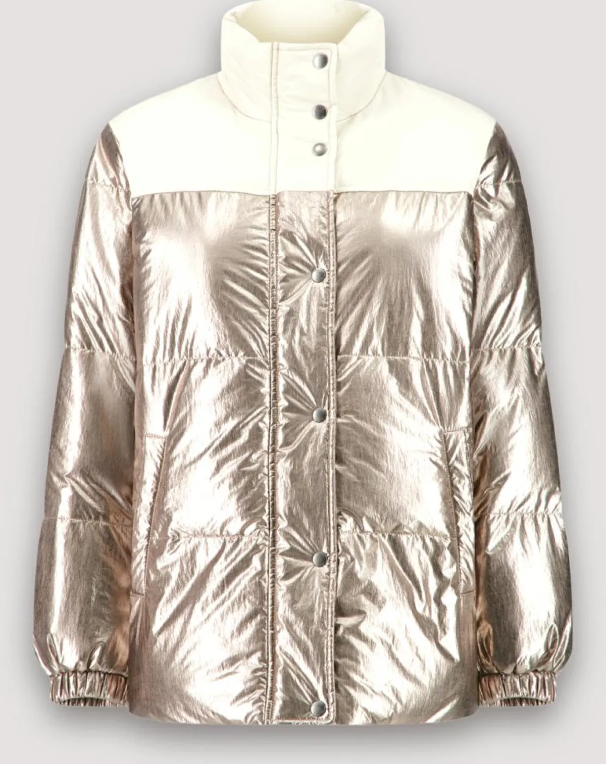 Hartford Manteaux|Doudoune Volfy Foil écru/bronze