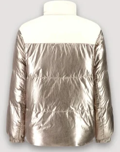 Hartford Manteaux|Doudoune Volfy Foil écru/bronze