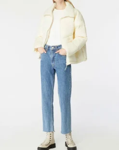 Billabong Manteaux|Doudoune Winter paradise écrue