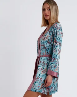 Admas Lingerie, Nuit|Déshabillé Garden bleu/rose