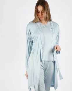 Mr Wonderful Lingerie, Nuit|Déshabillé Soft Secret bleu ciel