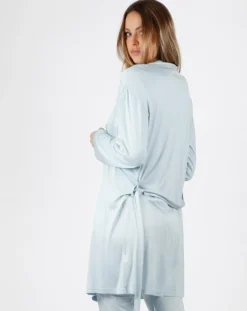 Mr Wonderful Lingerie, Nuit|Déshabillé Soft Secret bleu ciel