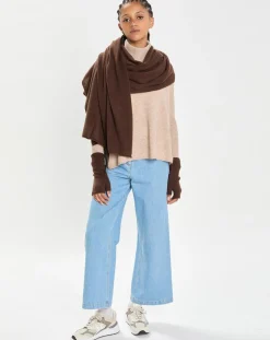 Cashmere Tribu Echarpes, Foulards|Echarpe 100% Cachemire Cascade brownie