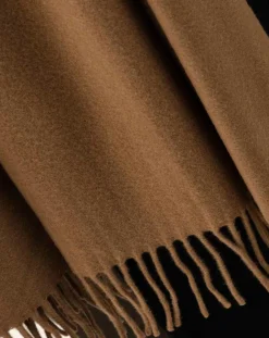 Indies Echarpes, Foulards|Echarpe 100% Laine Sandra camel - 160x54x10 cm