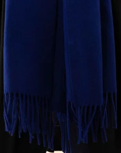 Indies Echarpes, Foulards|Echarpe 100% Laine Sandra indigo - 160x54x10 cm