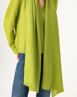 Indies Echarpes, Foulards|Echarpe en Kidmohair & Laine Lisam anis - 50x90 cm