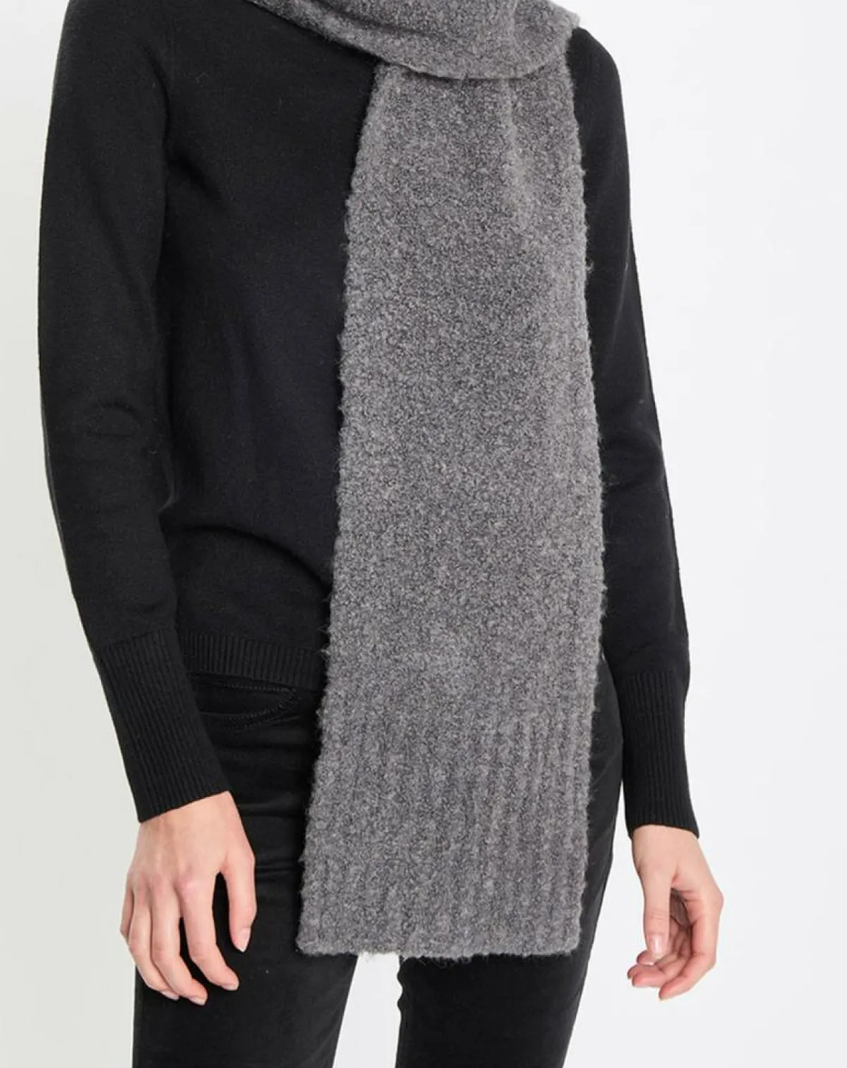 Marc O'Polo Echarpes, Foulards|Echarpe en Laine mélangée chinée vert foncé