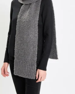 Marc O'Polo Echarpes, Foulards|Echarpe en Laine mélangée chinée vert foncé