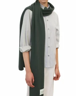 Marc O'Polo Echarpes, Foulards|Echarpe en Laine mélangée chinée vert foncé