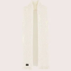 Bellerose Echarpes, Foulards|Echarpe en Laine mélangée Kou ivoire - 185x14 cm