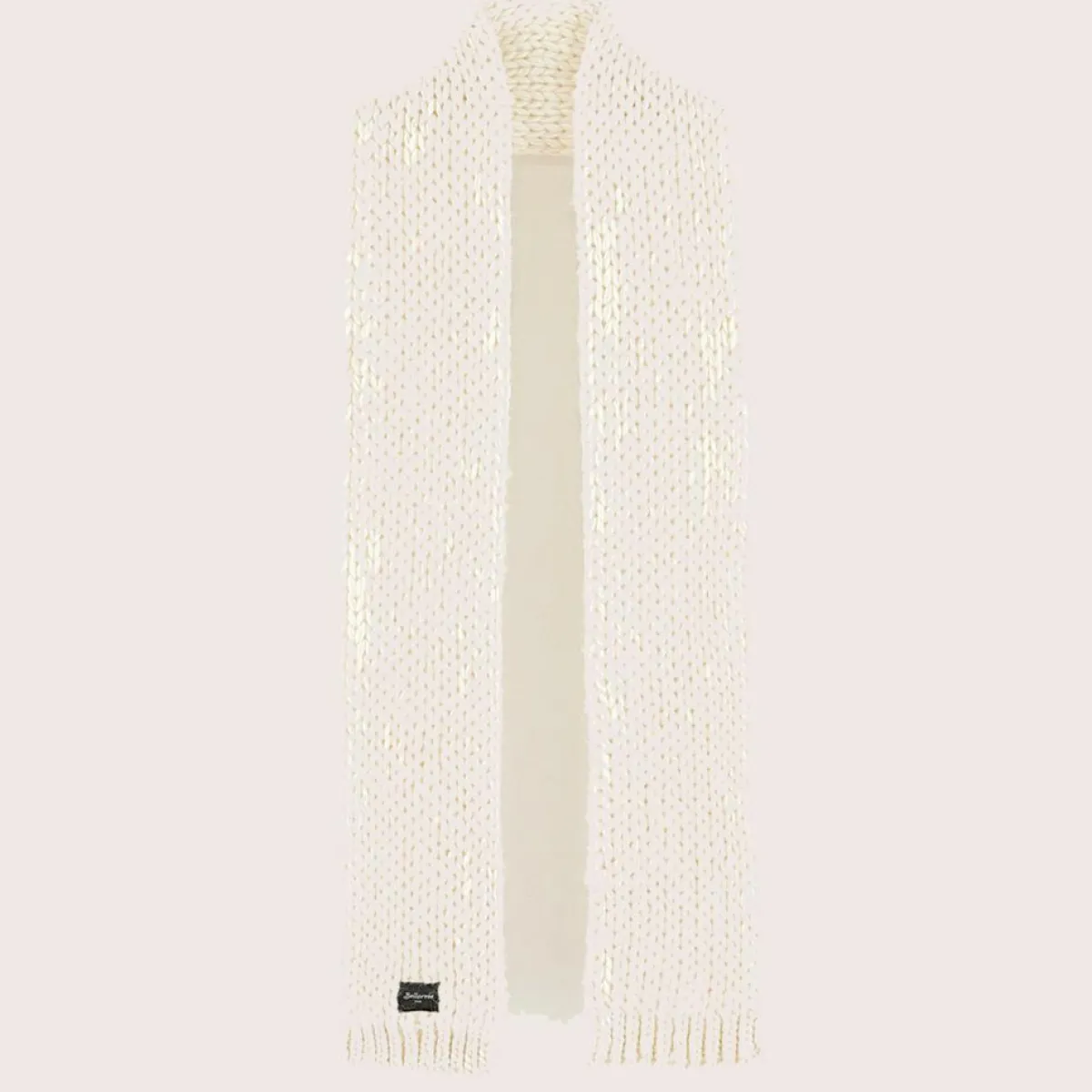 Bellerose Echarpes, Foulards|Echarpe en Laine mélangée Kou ivoire - 185x14 cm