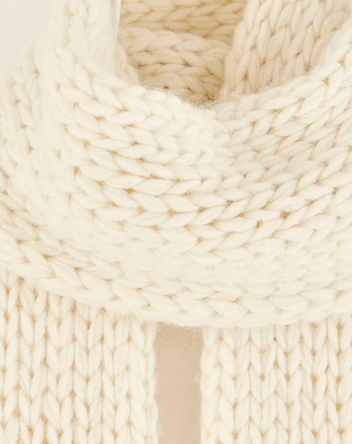 Bellerose Echarpes, Foulards|Echarpe en Laine mélangée Kou ivoire - 185x14 cm