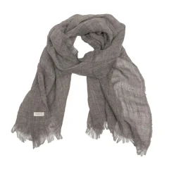 Bed and Philosophy Echarpes, Foulards|Echarpe en lin grise 70x200cm
