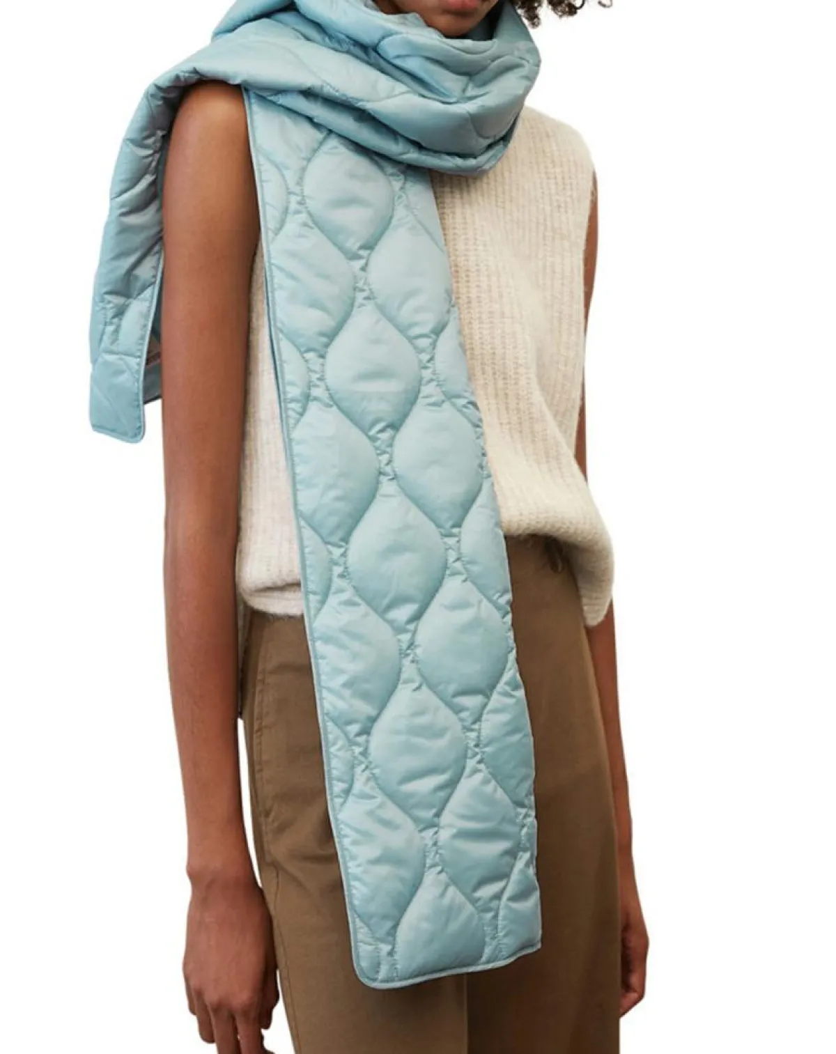 Marc O'Polo Echarpes, Foulards|Echarpe matelassée Padded bleu clair