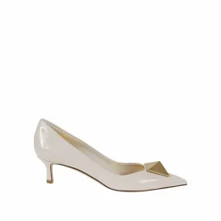 Valentino Garavani Escarpins|Escarpins à clous maxi crème