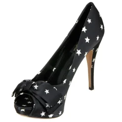 Dolce & Gabbana Escarpins|Escarpins étoilés noir/blanc - Talons 12 cm