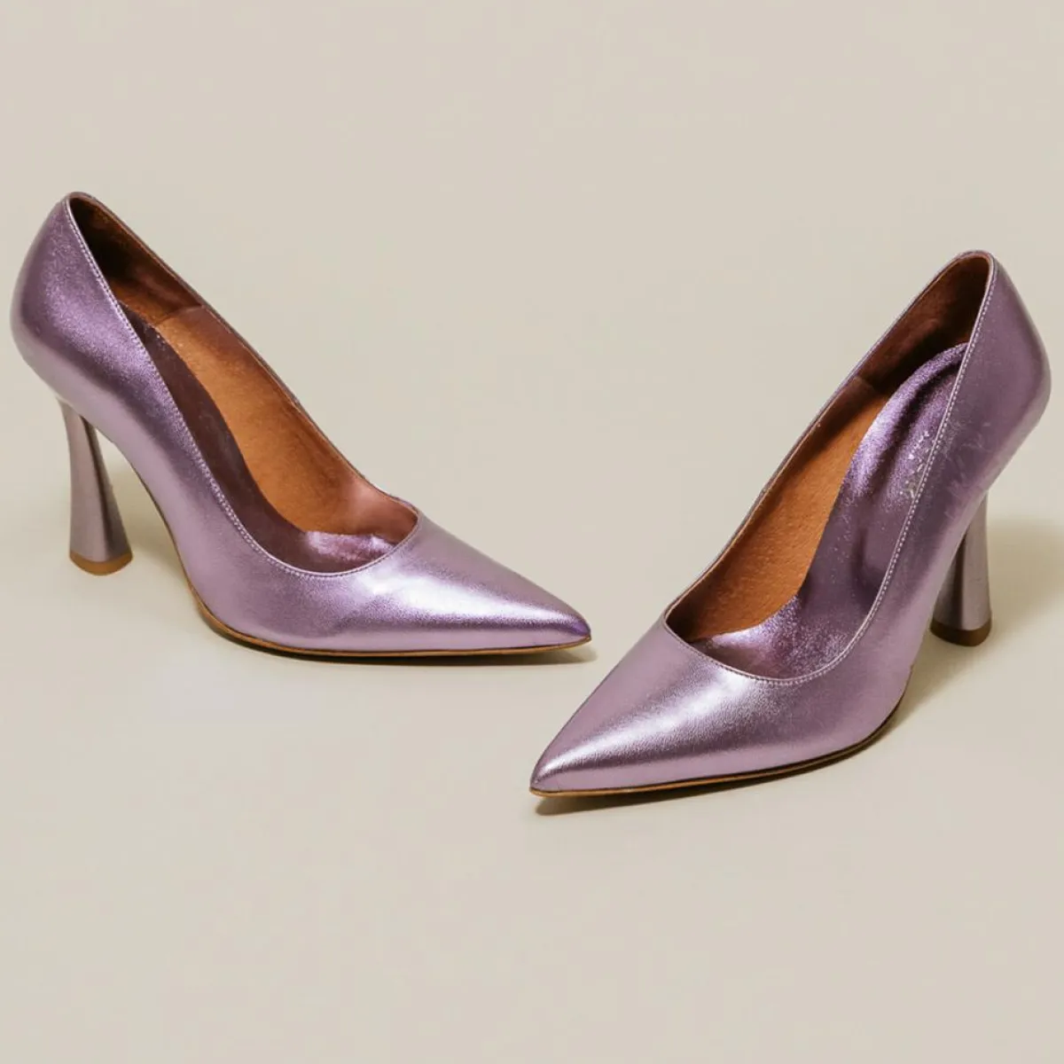 Jonak Escarpins|Escarpins en Cuir Dabate lilas - Talon 10 cm