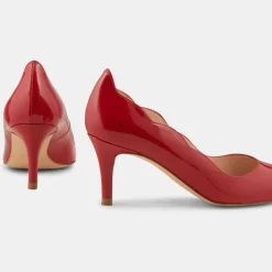 Minelli Escarpins|Escarpins en Cuir Elo rouges - Talon 6 cm